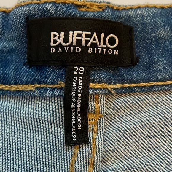 Buffalo David Bitton Kristy High Rise Distressed Mom Jeans - Picture 7 of 12
